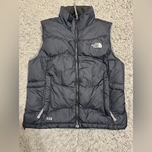 The North Face Nuptse 550 Puffer Down Vest Women's Medium Black M.